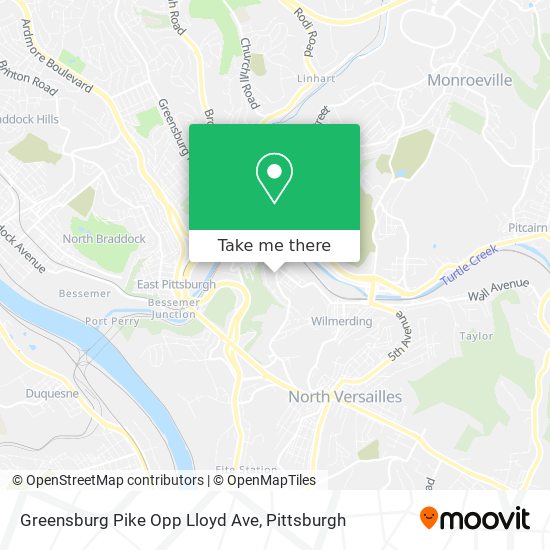 Greensburg Pike Opp Lloyd Ave map
