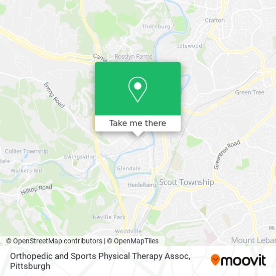 Orthopedic and Sports Physical Therapy Assoc map