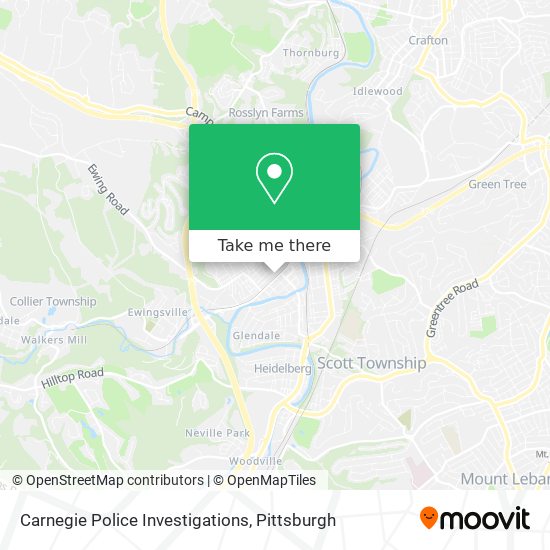 Carnegie Police Investigations map