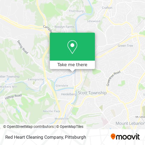 Mapa de Red Heart Cleaning Company