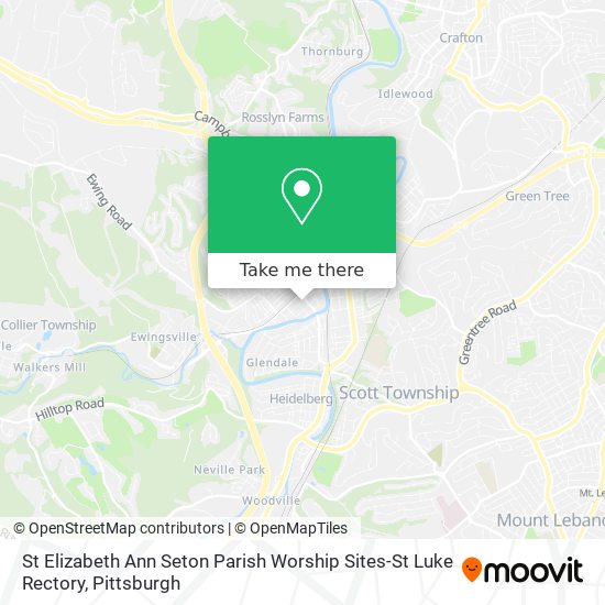 Mapa de St Elizabeth Ann Seton Parish Worship Sites-St Luke Rectory