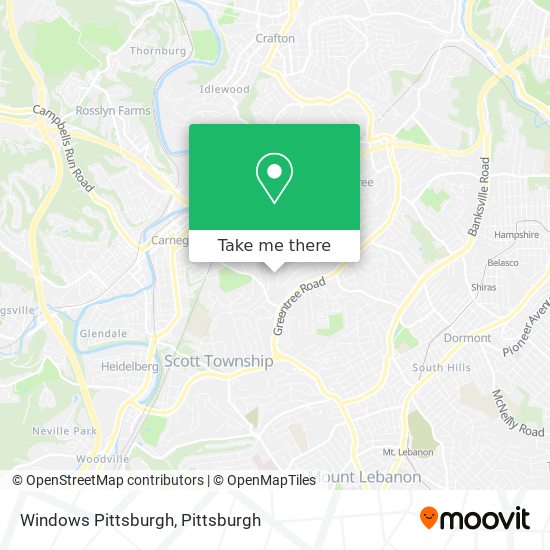 Windows Pittsburgh map