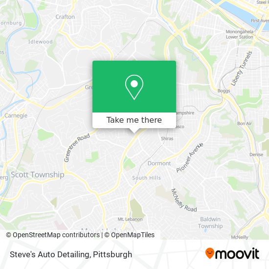 Mapa de Steve's Auto Detailing