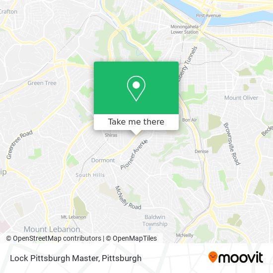 Mapa de Lock Pittsburgh Master