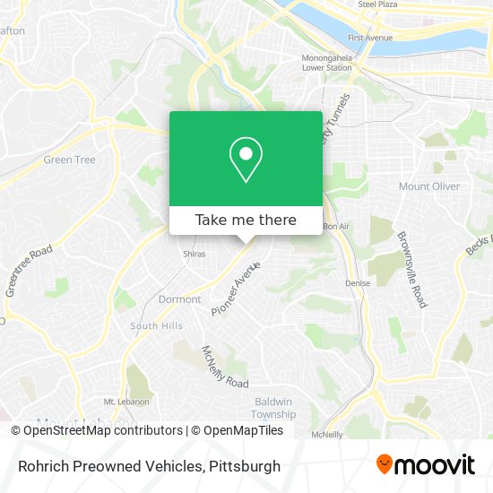 Rohrich Preowned Vehicles map