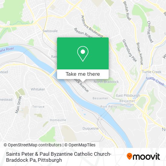 Mapa de Saints Peter & Paul Byzantine Catholic Church-Braddock Pa