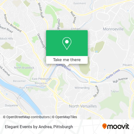 Elegant Events by Andrea map