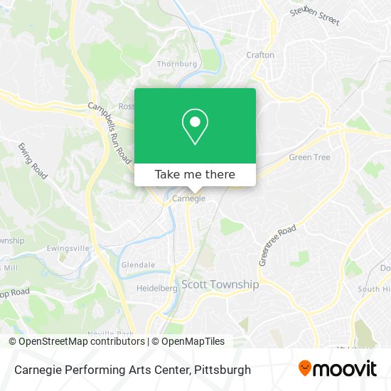 Mapa de Carnegie Performing Arts Center