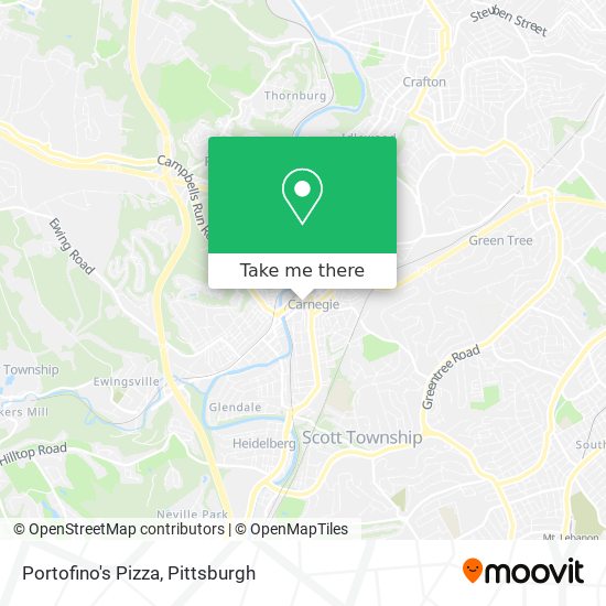 Portofino's Pizza map