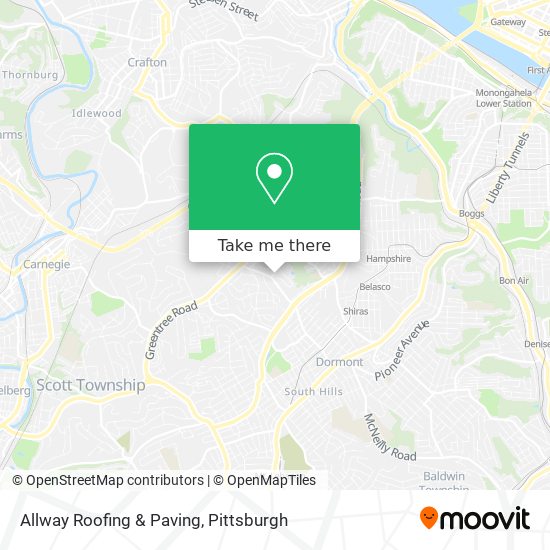 Allway Roofing & Paving map