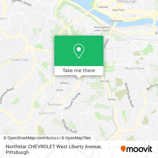Mapa de Northstar CHEVROLET West Liberty Avenue