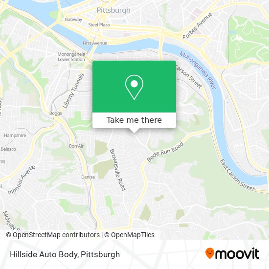 Mapa de Hillside Auto Body