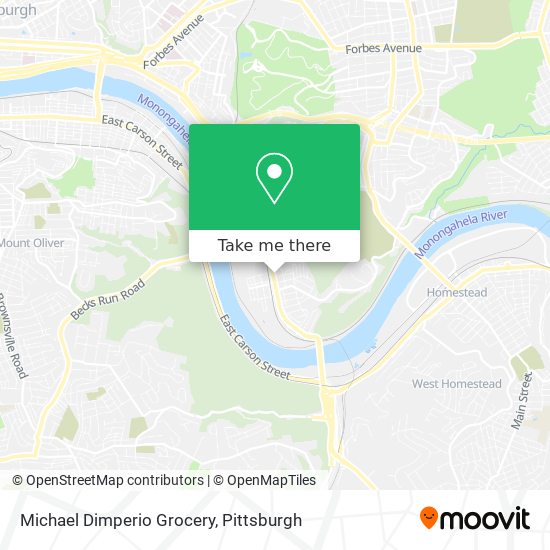 Michael Dimperio Grocery map