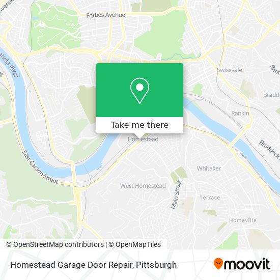Homestead Garage Door Repair map