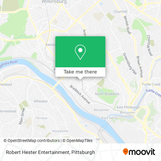 Mapa de Robert Hester Entertainment