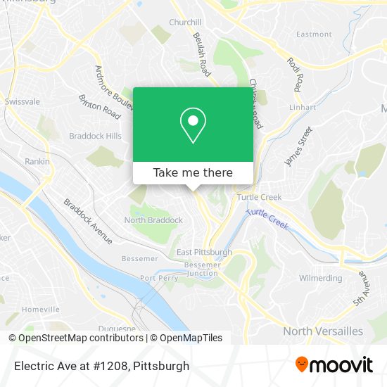 Electric Ave at #1208 map