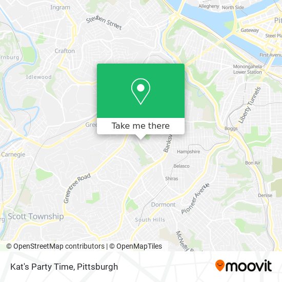 Kat's Party Time map