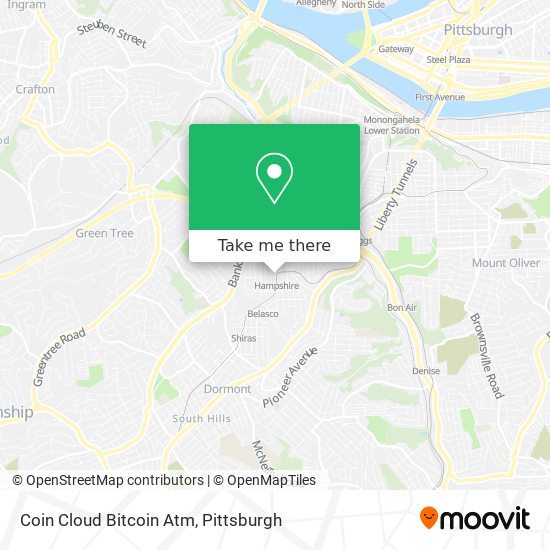 Mapa de Coin Cloud Bitcoin Atm