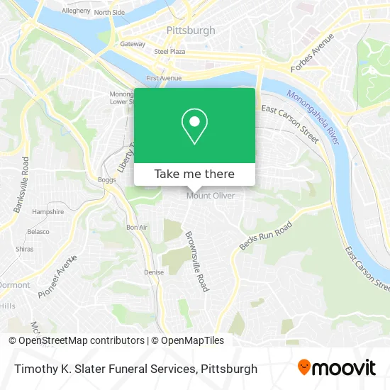 Mapa de Timothy K. Slater Funeral Services