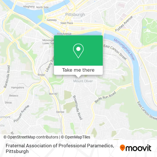 Fraternal Association of Professional Paramedics map