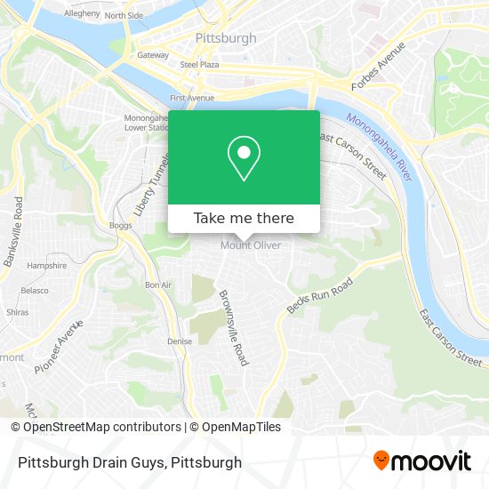 Mapa de Pittsburgh Drain Guys