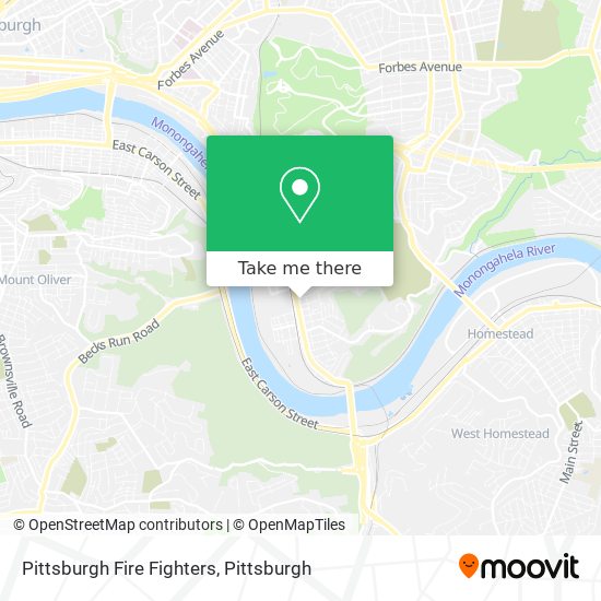 Mapa de Pittsburgh Fire Fighters