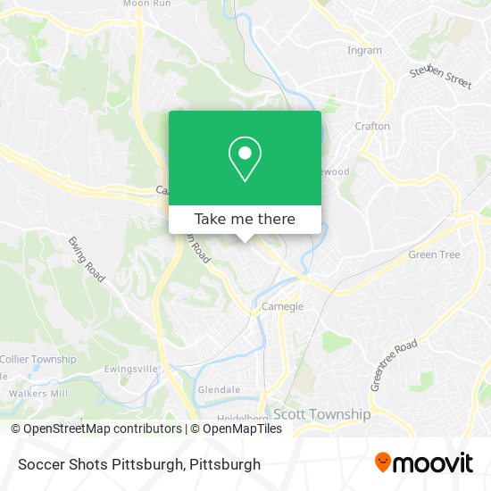 Soccer Shots Pittsburgh map