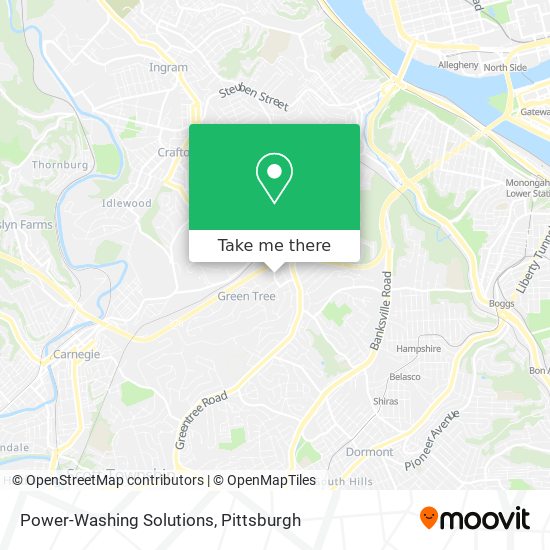 Power-Washing Solutions map