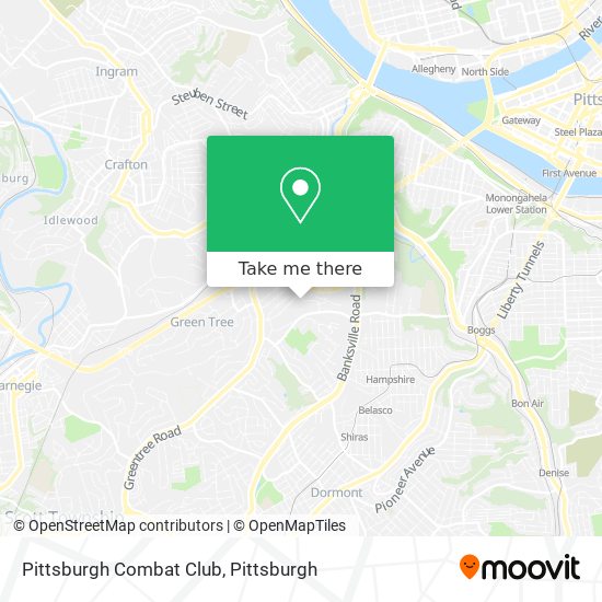 Mapa de Pittsburgh Combat Club