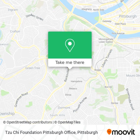 Mapa de Tzu Chi Foundation Pittsburgh Office