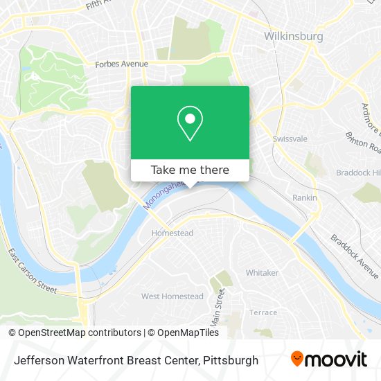 Jefferson Waterfront Breast Center map