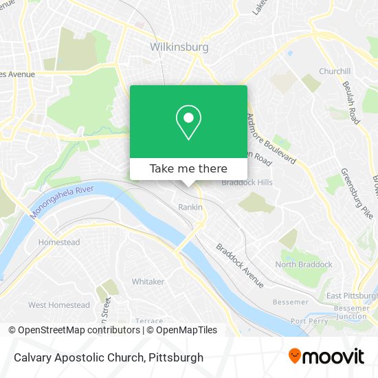 Mapa de Calvary Apostolic Church