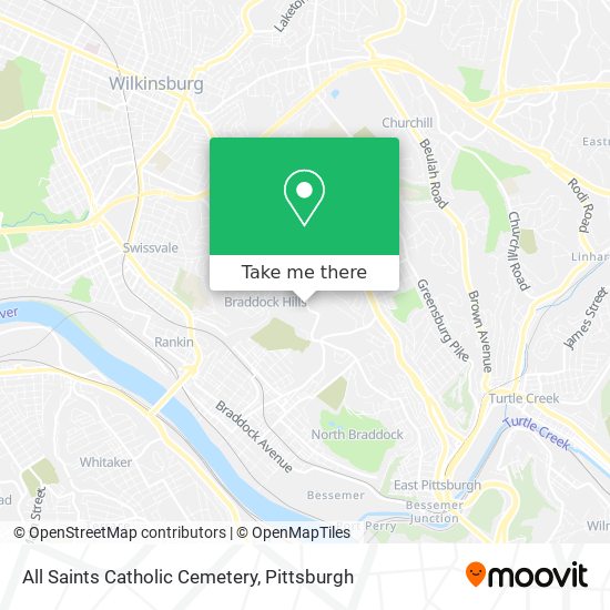 All Saints Catholic Cemetery map