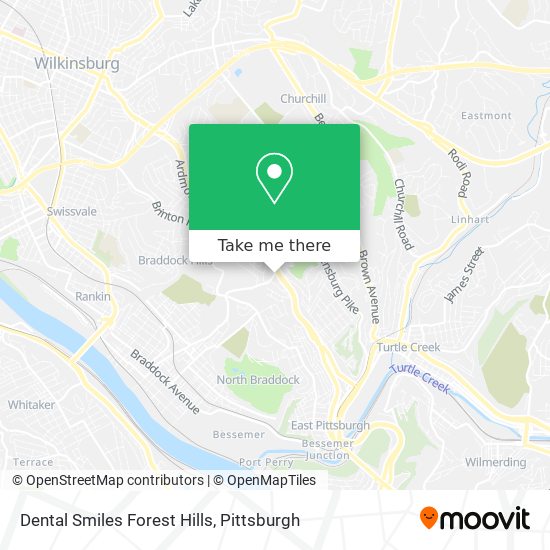 Dental Smiles Forest Hills map