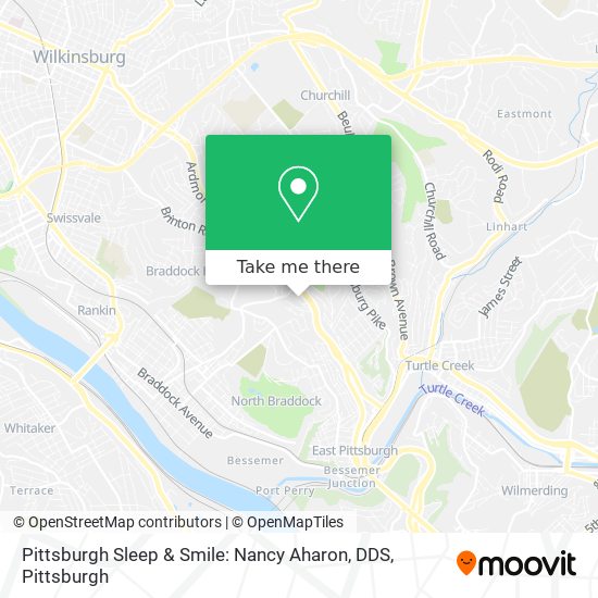 Mapa de Pittsburgh Sleep & Smile: Nancy Aharon, DDS