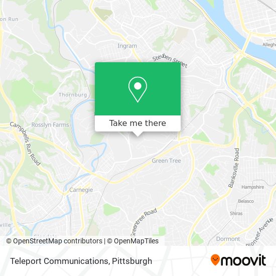 Mapa de Teleport Communications