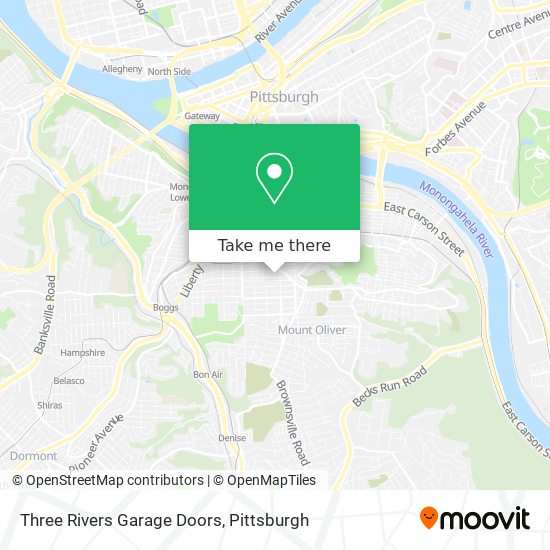 Mapa de Three Rivers Garage Doors