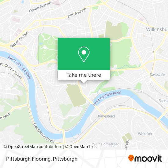 Pittsburgh Flooring map