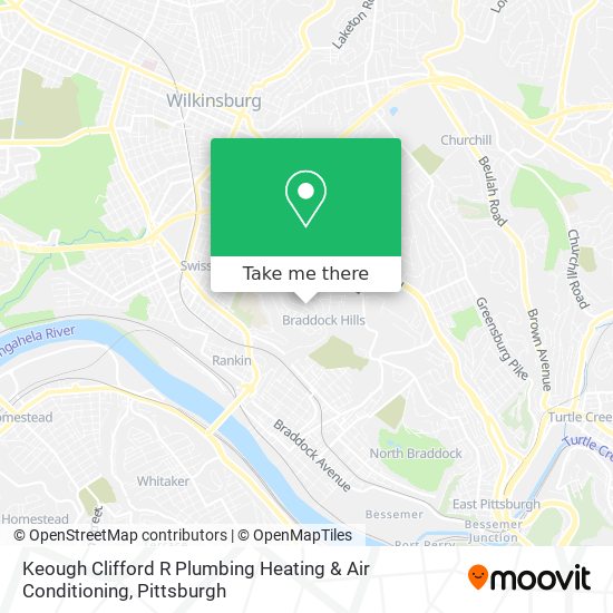 Keough Clifford R Plumbing Heating & Air Conditioning map