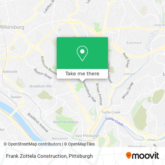 Frank Zottela Construction map