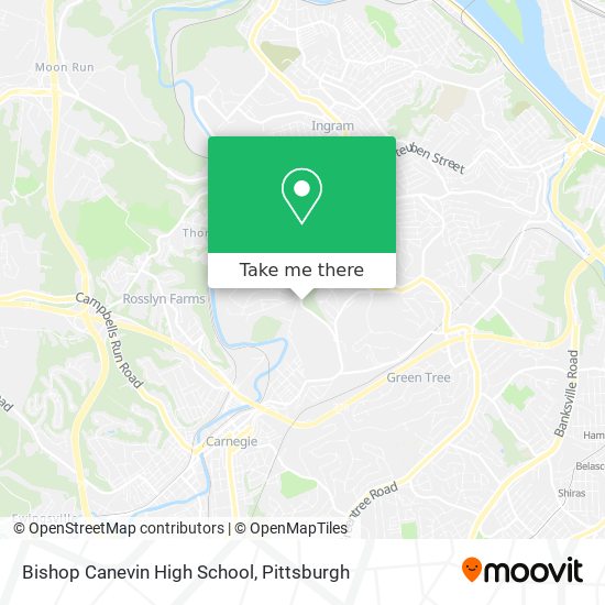 Mapa de Bishop Canevin High School