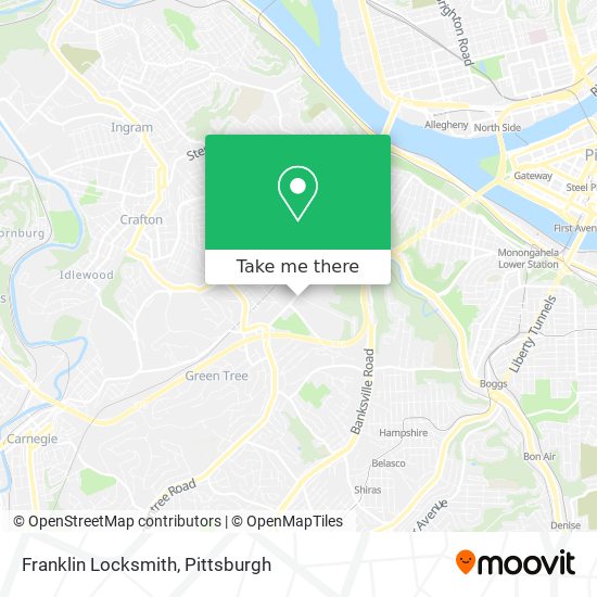 Franklin Locksmith map