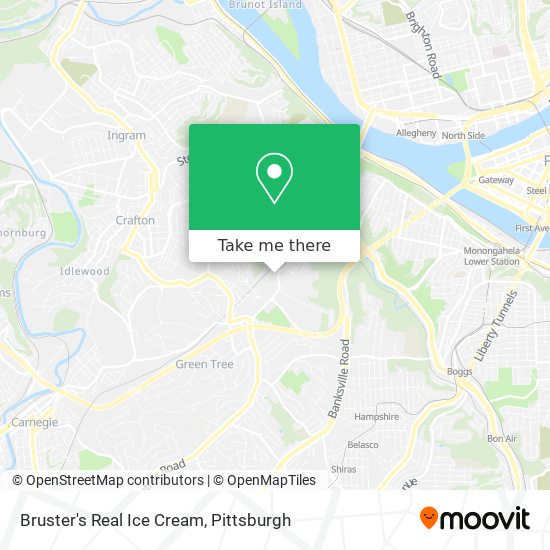 Bruster's Real Ice Cream map