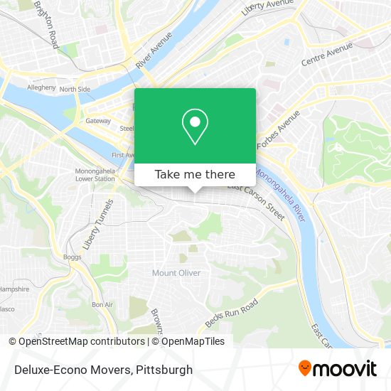 Deluxe-Econo Movers map