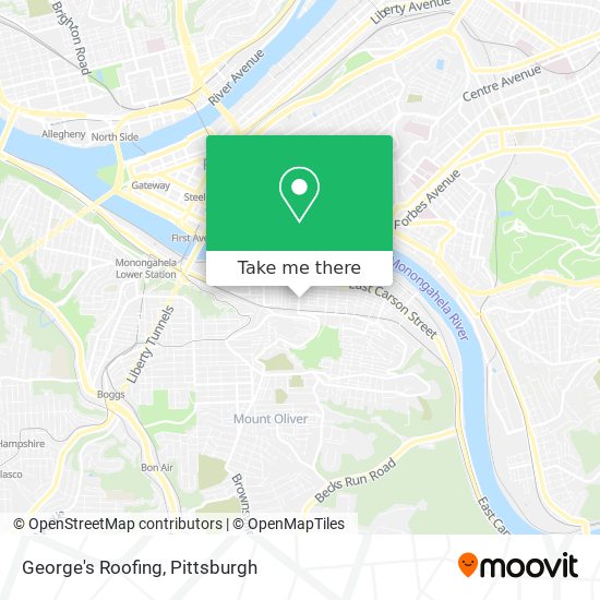 George's Roofing map