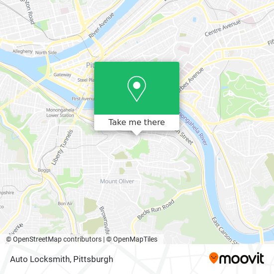 Auto Locksmith map