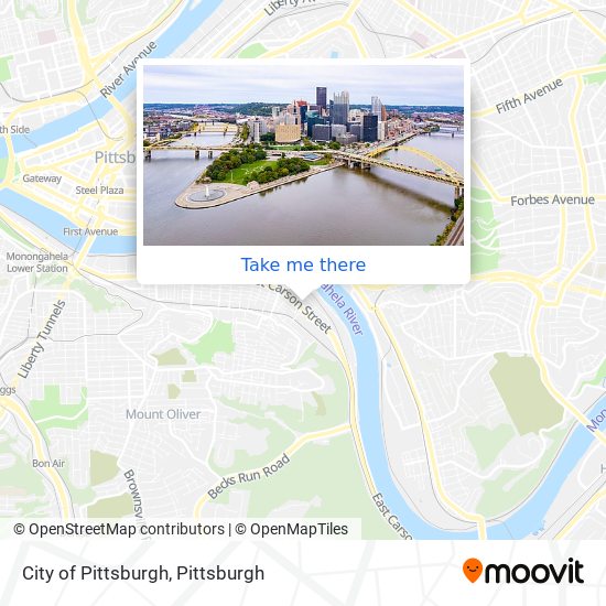 City of Pittsburgh map