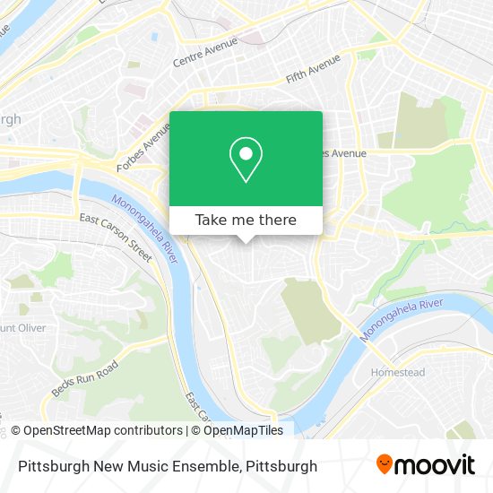 Mapa de Pittsburgh New Music Ensemble