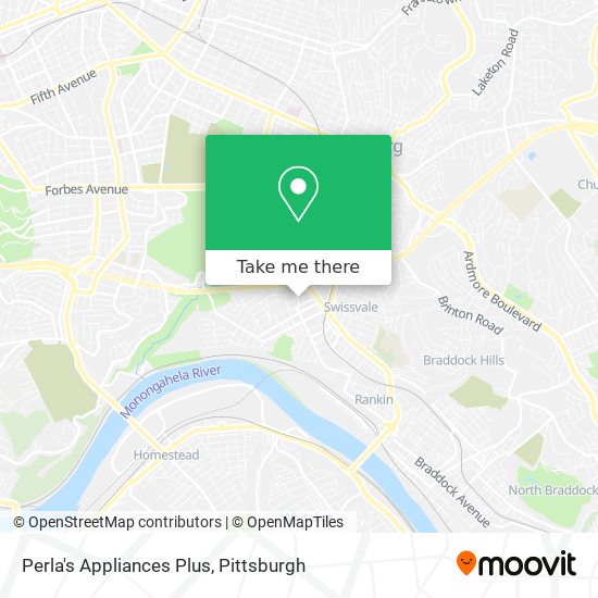 Mapa de Perla's Appliances Plus