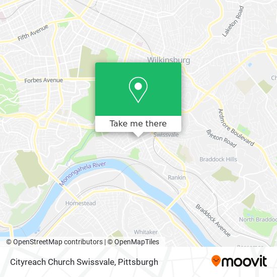 Mapa de Cityreach Church Swissvale